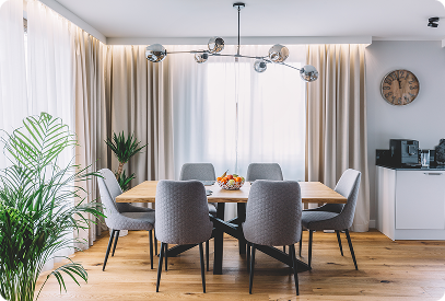 Engineered hardwood floors ideal for dining areas with durability and style