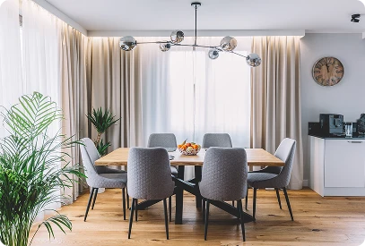 Engineered hardwood floors ideal for dining areas with durability and style