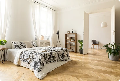 Engineered hardwood flooring adding warmth and style to comfort-focused spaces