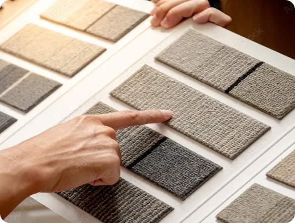 In-home carpet installation consultation to find the right carpet for your space