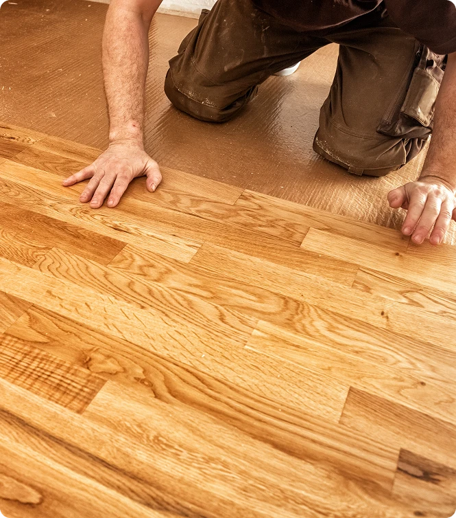 Engineered hardwood flooring with real wood beauty and lasting durability
