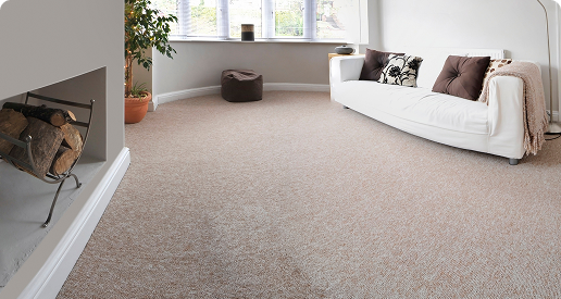 Carpet installation in living rooms