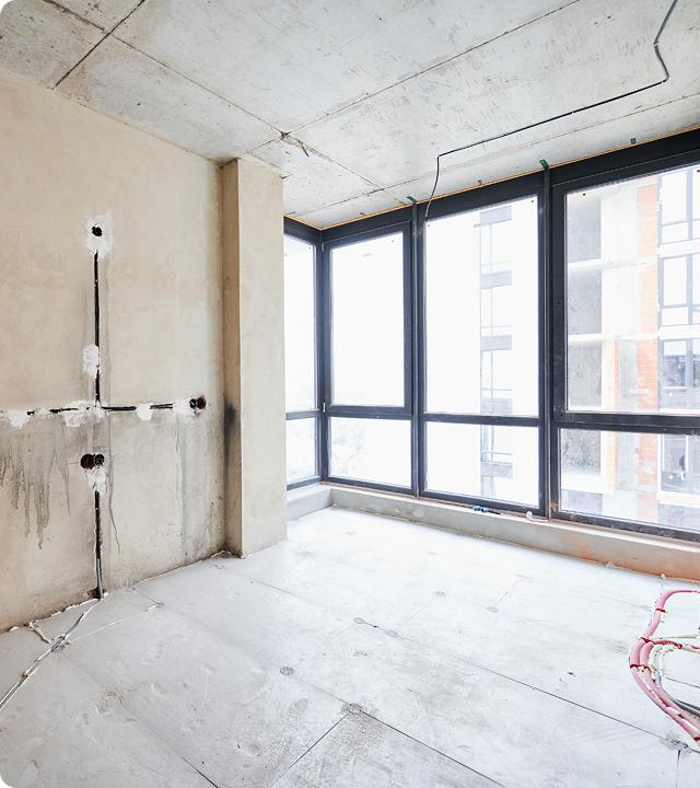 Before and after flooring gallery showing high-quality flooring installation